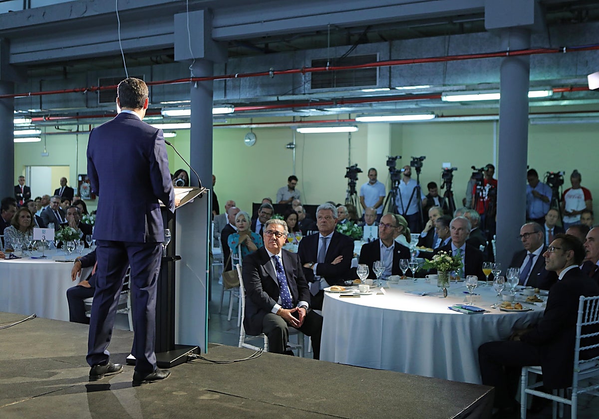 El presidente durante su intervención en el Foro ABC