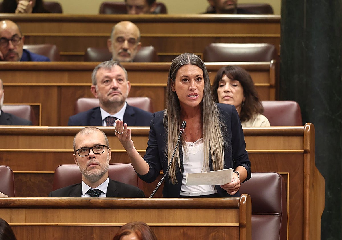 Miríam Nogueras, en el Congreso de los Diputados