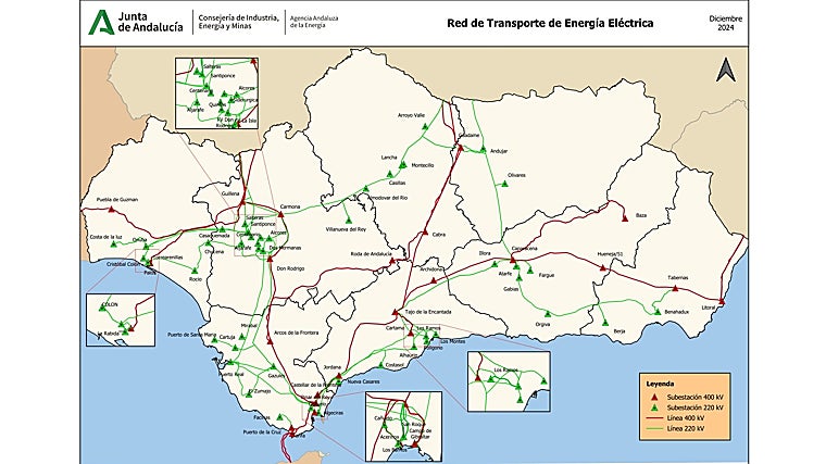 Cabra, La Lancha y Peñarroya, los otros varapalos de Red Eléctrica al refuerzo de la potencia energética en Córdoba
