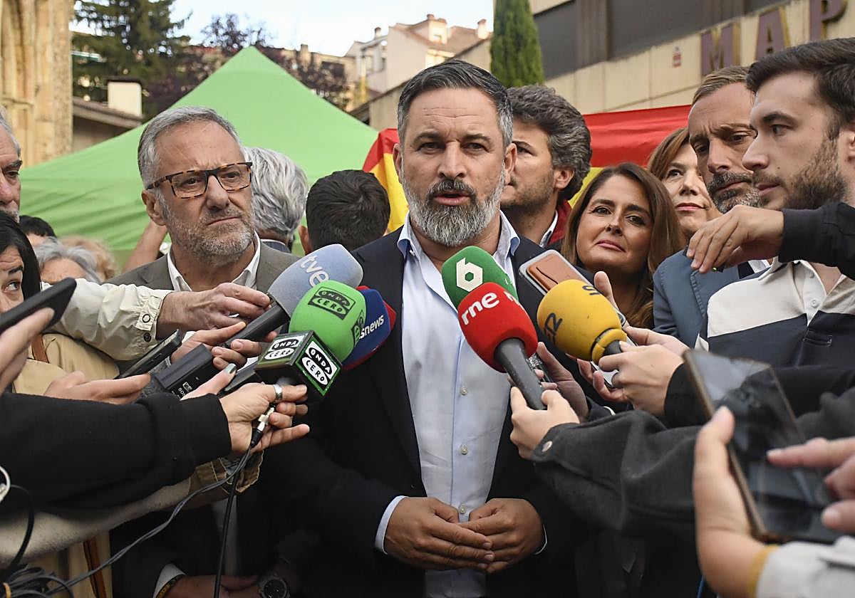 El presidente de Vox, Santiago Abascal.