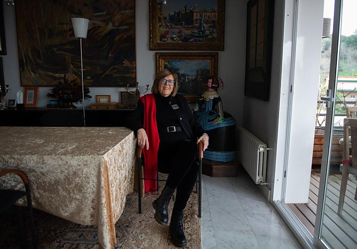 Anna Balletbò en el salón de su casa, durante una entrevista con ABC