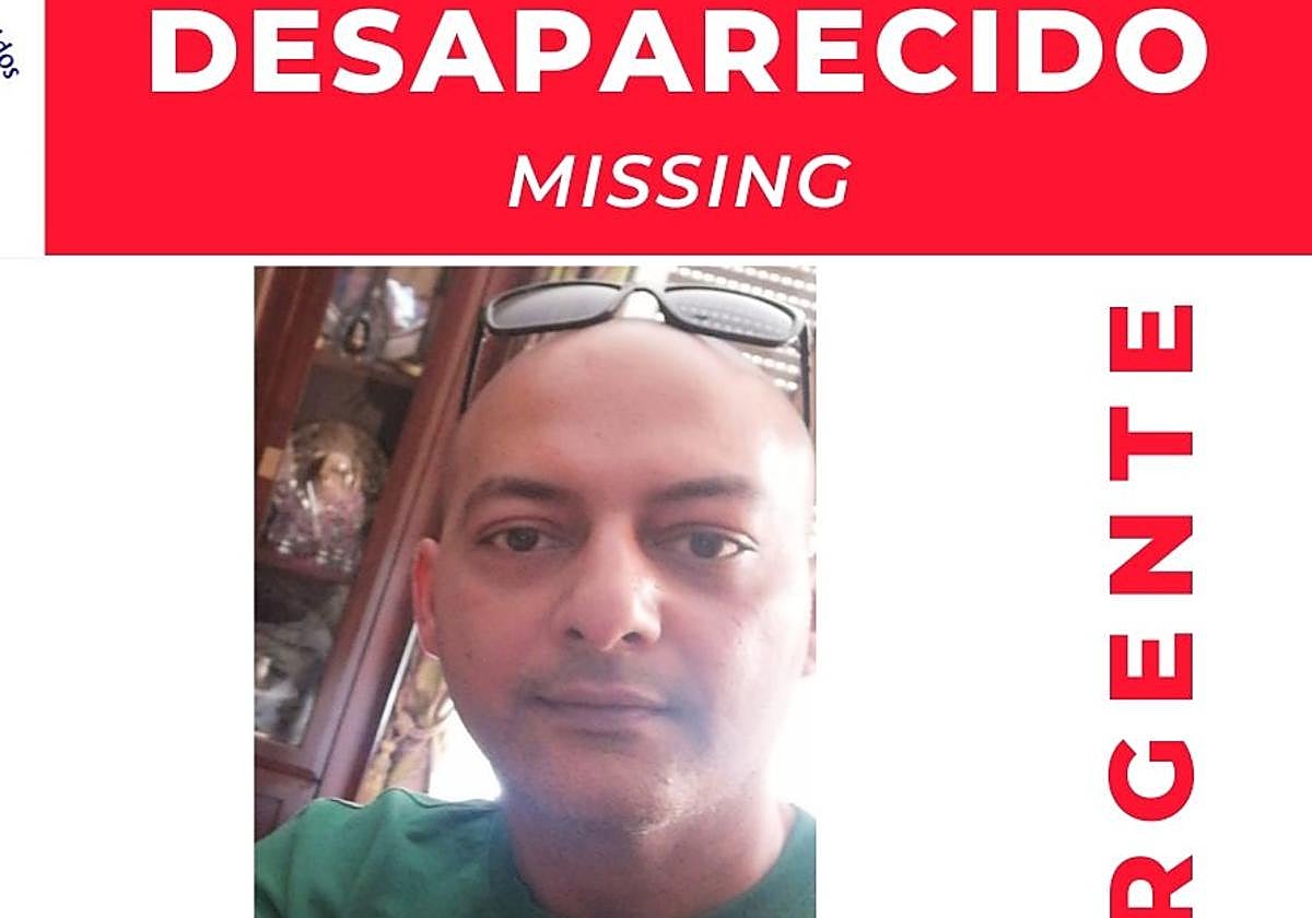 Cartel de búsqueda del vecino de Doña Mencía desaparecido en Alemanía