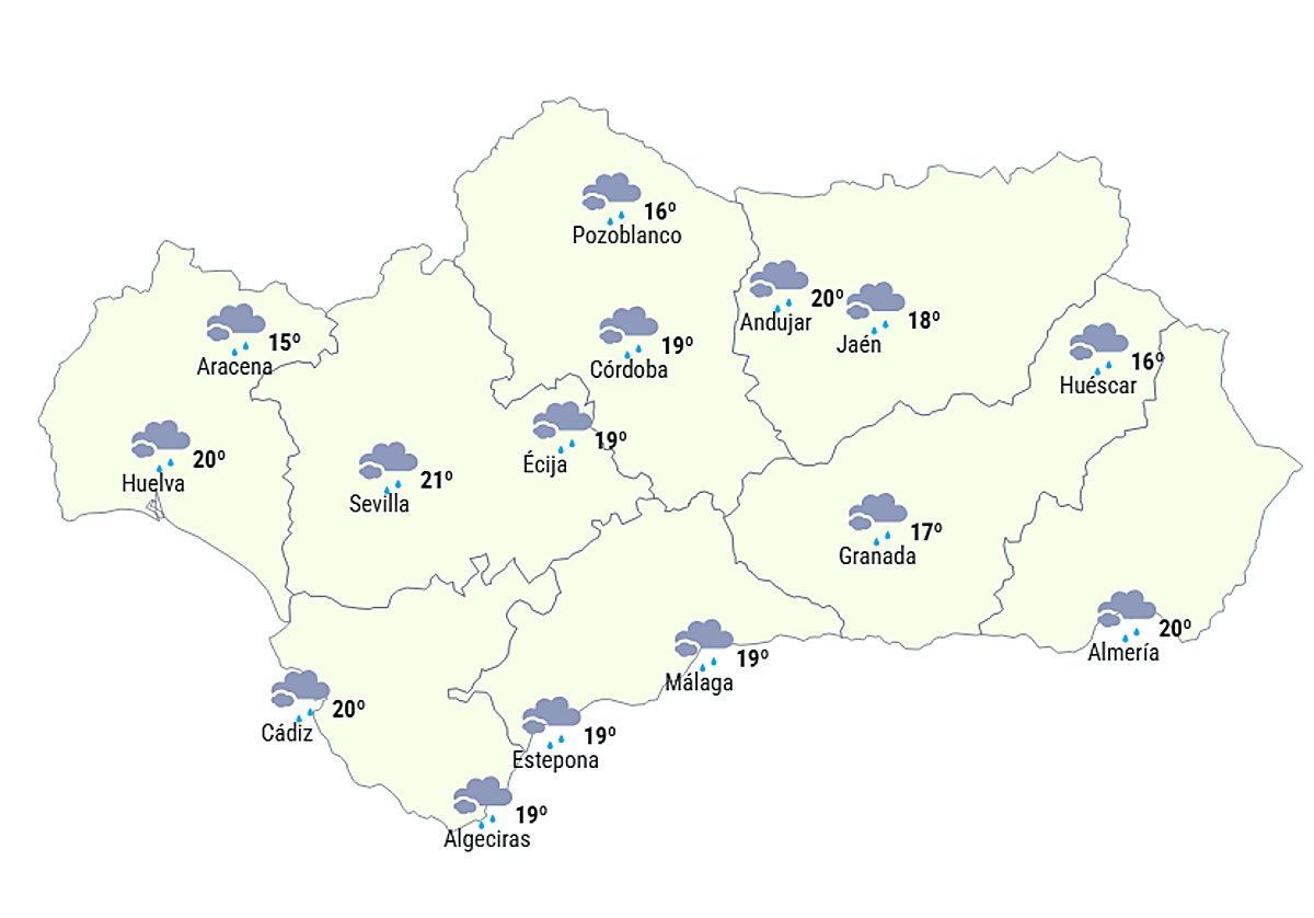 Se esperan lluvias generalizadas desde este martes