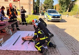 Boadilla del Monte acoge un simulacro para proteger su arte sacro del fuego