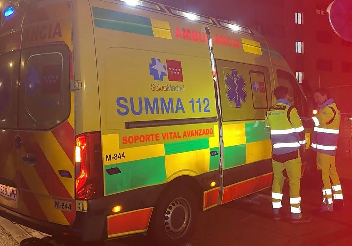 Efectivos de Energencias, en el lugar del suceso.