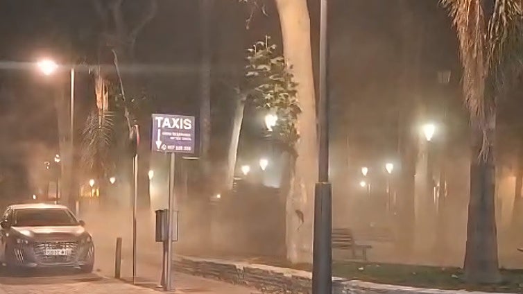 La borrasca Benjamín deja una fuerte tromba de agua en la Subbética y Campiña Sur a primera hora de la tarde