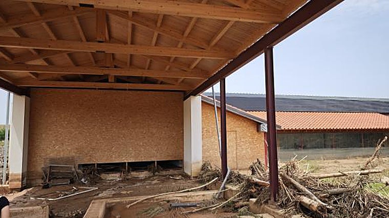 Daños ocasionados por las lluvias en el yacimiento