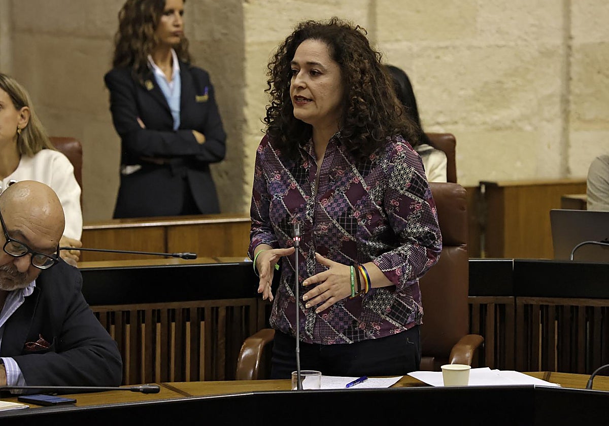 Inma Nieto en el Parlamento