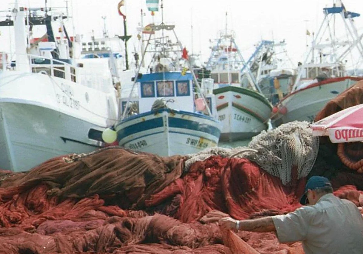 Un barco pesquero en Mauritania