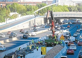 Adiós a las afecciones diurnas al tráfico en la M-30 por las obras del cubrimiento de Ventas