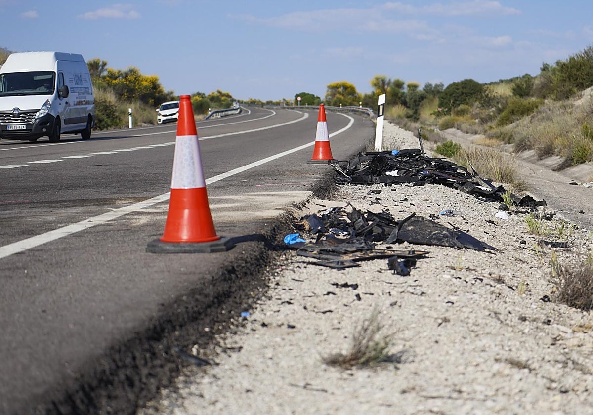 Tramo con un accidente mortal en la N-432 en la provincia de Córdoba