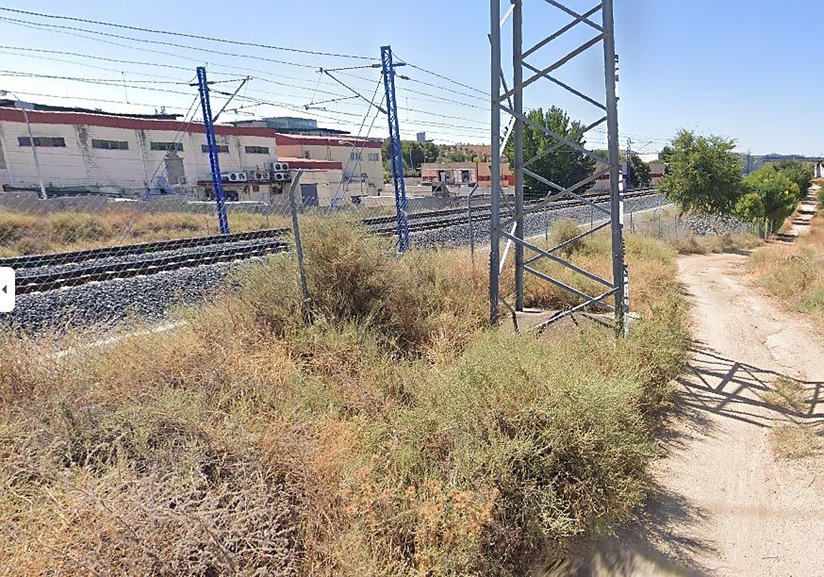 La zona frente al centro comercial 'Luz del Tajo' en donde se va a construir la nueva estación del AVE a Lisboa de la ciudad de Toledo