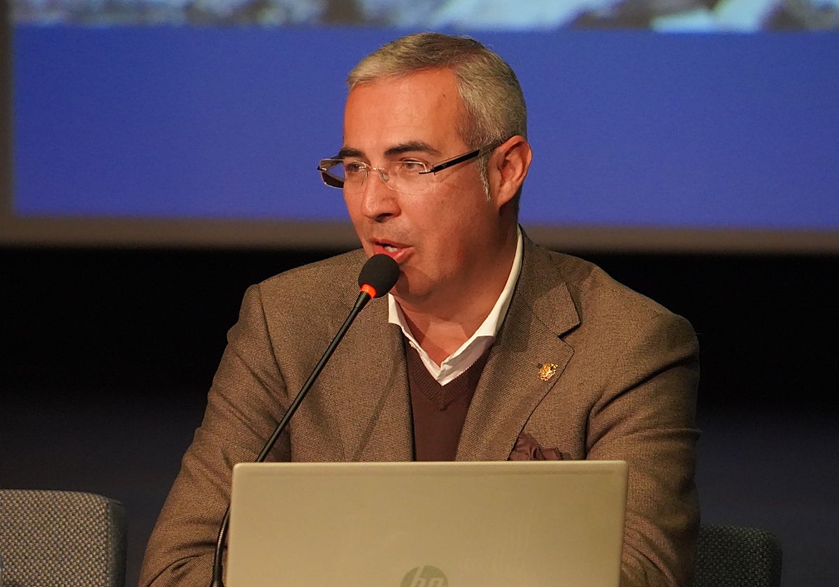 Antonio Campos durante una presentación en Berja en una imagen de archivo