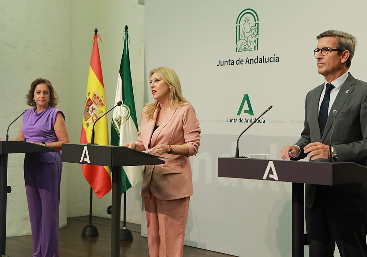 Rueda de prensa tras el consejo de gobierno andaluz