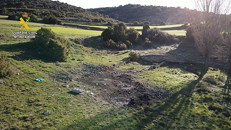 Los detenidos quemaban la cubierta plástica del cobre robado en lugares apartados y de difícil acceso