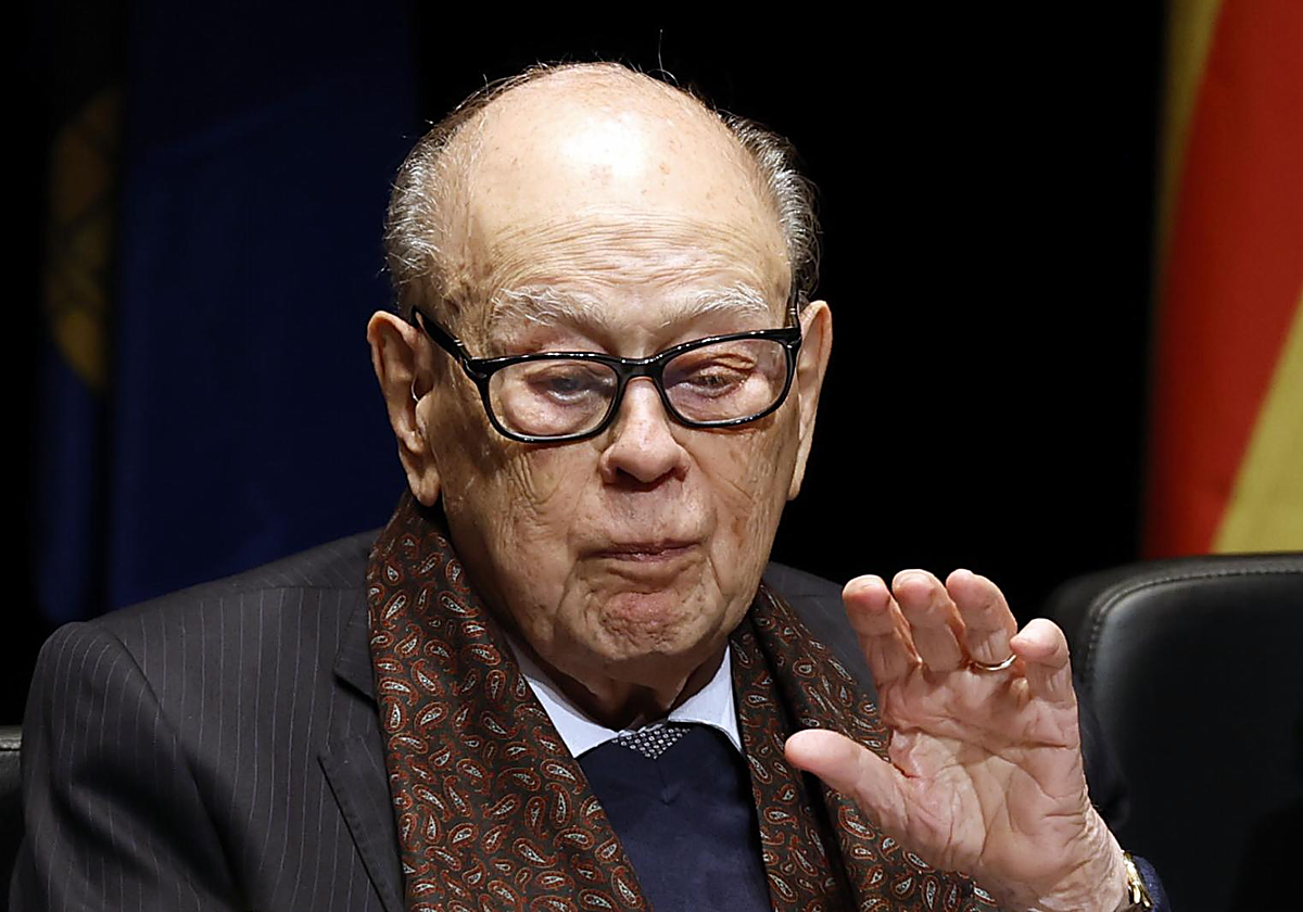 Jordi Pujol, en noviembre de 2024, durante un homenaje que se le organizó en Castellterçol (Barcelona)