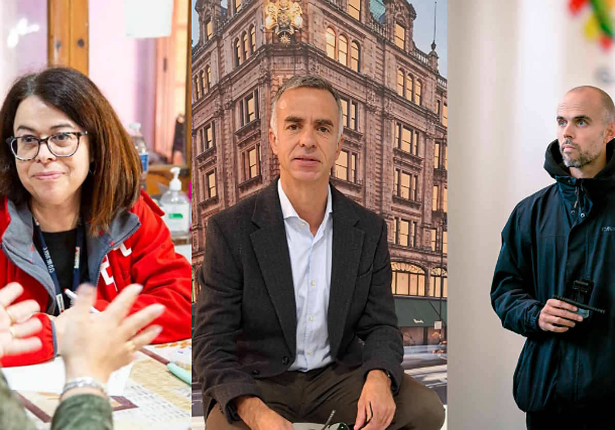 Imagen de los tres premiados