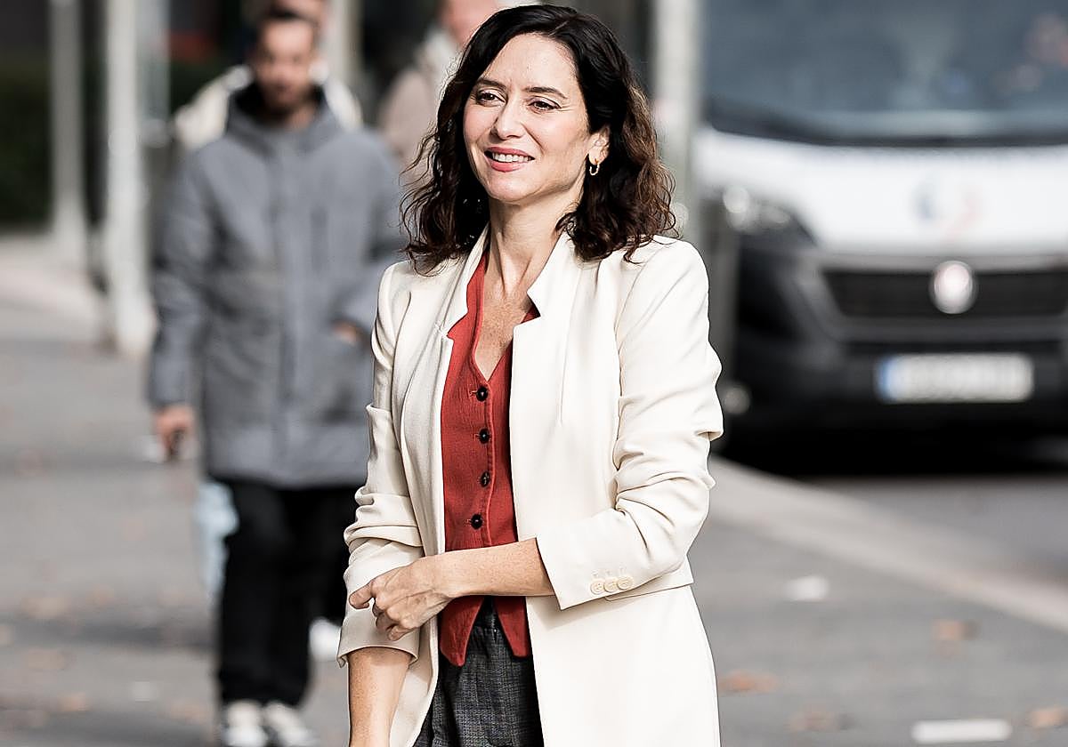 Ayuso, este viernes, en un acto en Madrid