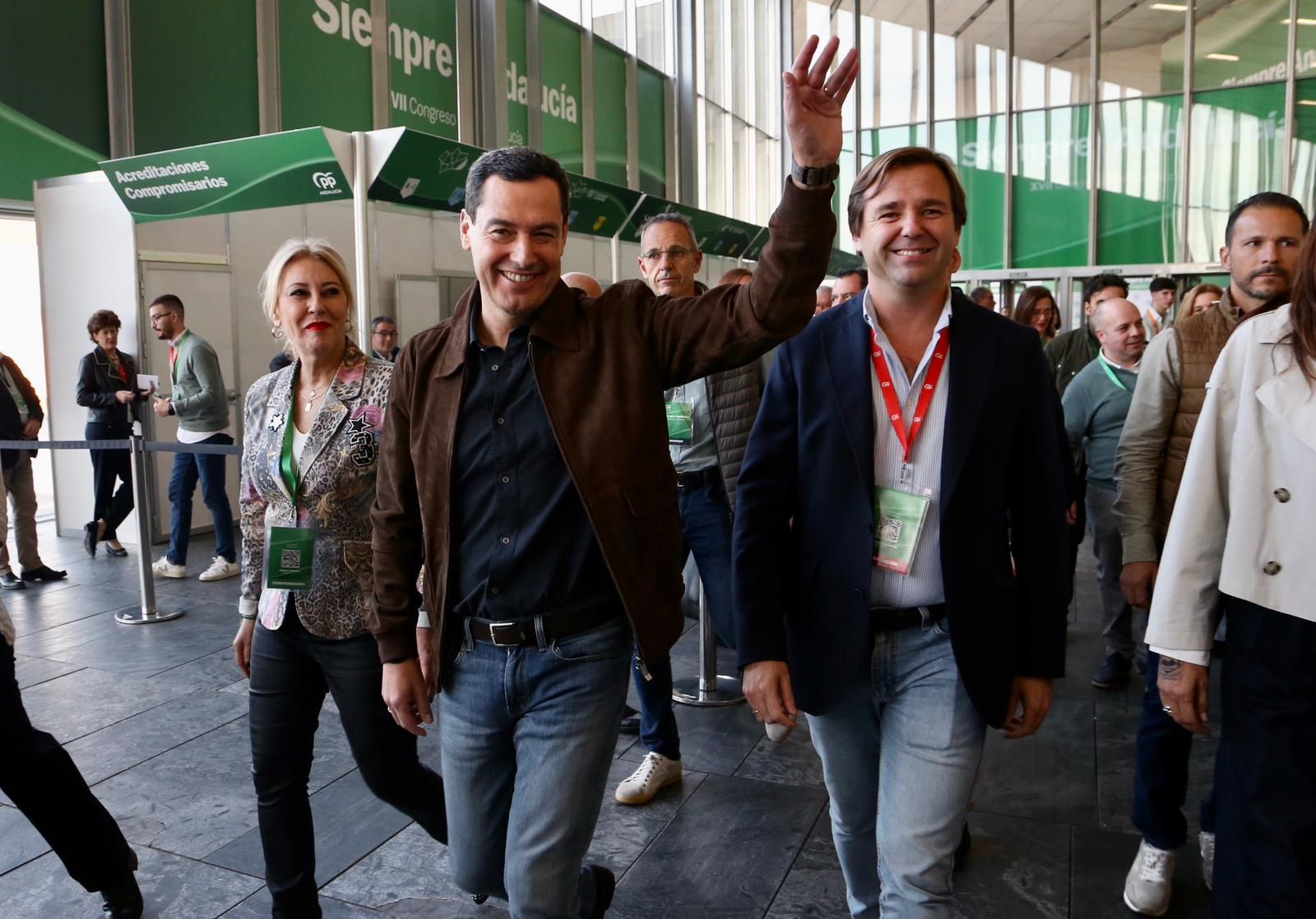 Congreso autonómico del PP de Andalucía: Juanma Moreno, reelegido presidente del PP-A con el 99,95% de los votos