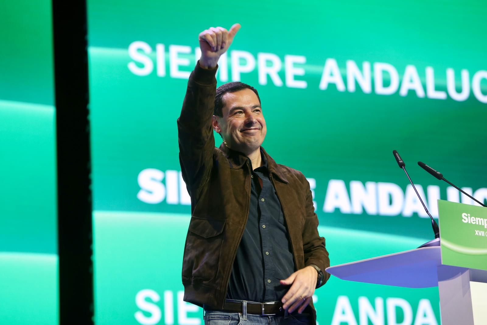 Congreso autonómico del PP de Andalucía: Juanma Moreno, reelegido presidente del PP-A con el 99,95% de los votos