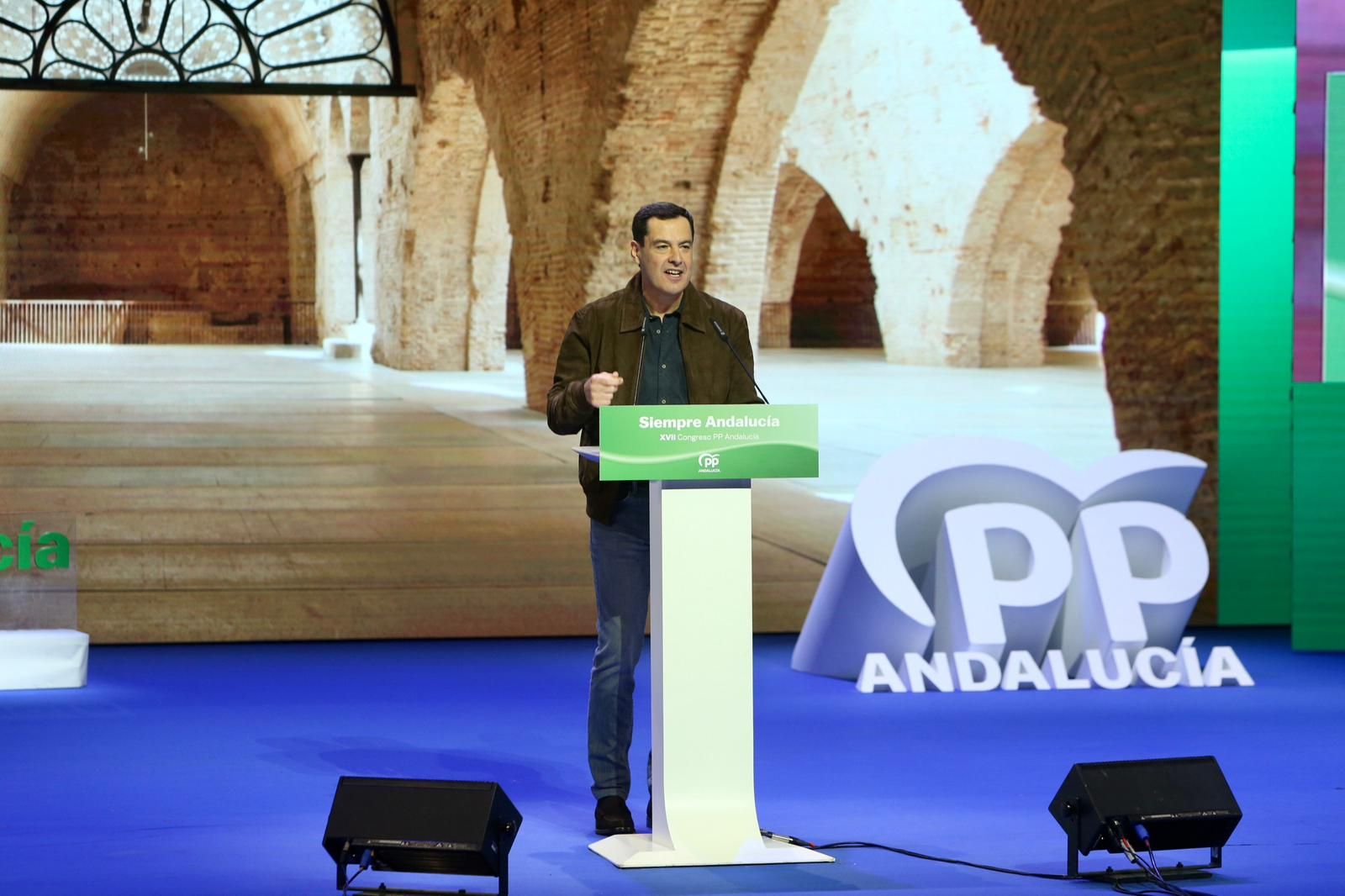 Congreso autonómico del PP de Andalucía: Juanma Moreno, reelegido presidente del PP-A con el 99,95% de los votos