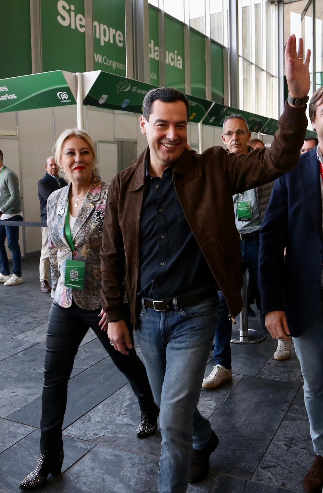 Congreso autonómico del PP de Andalucía: Juanma Moreno, reelegido presidente del PP-A con el 99,95% de los votos