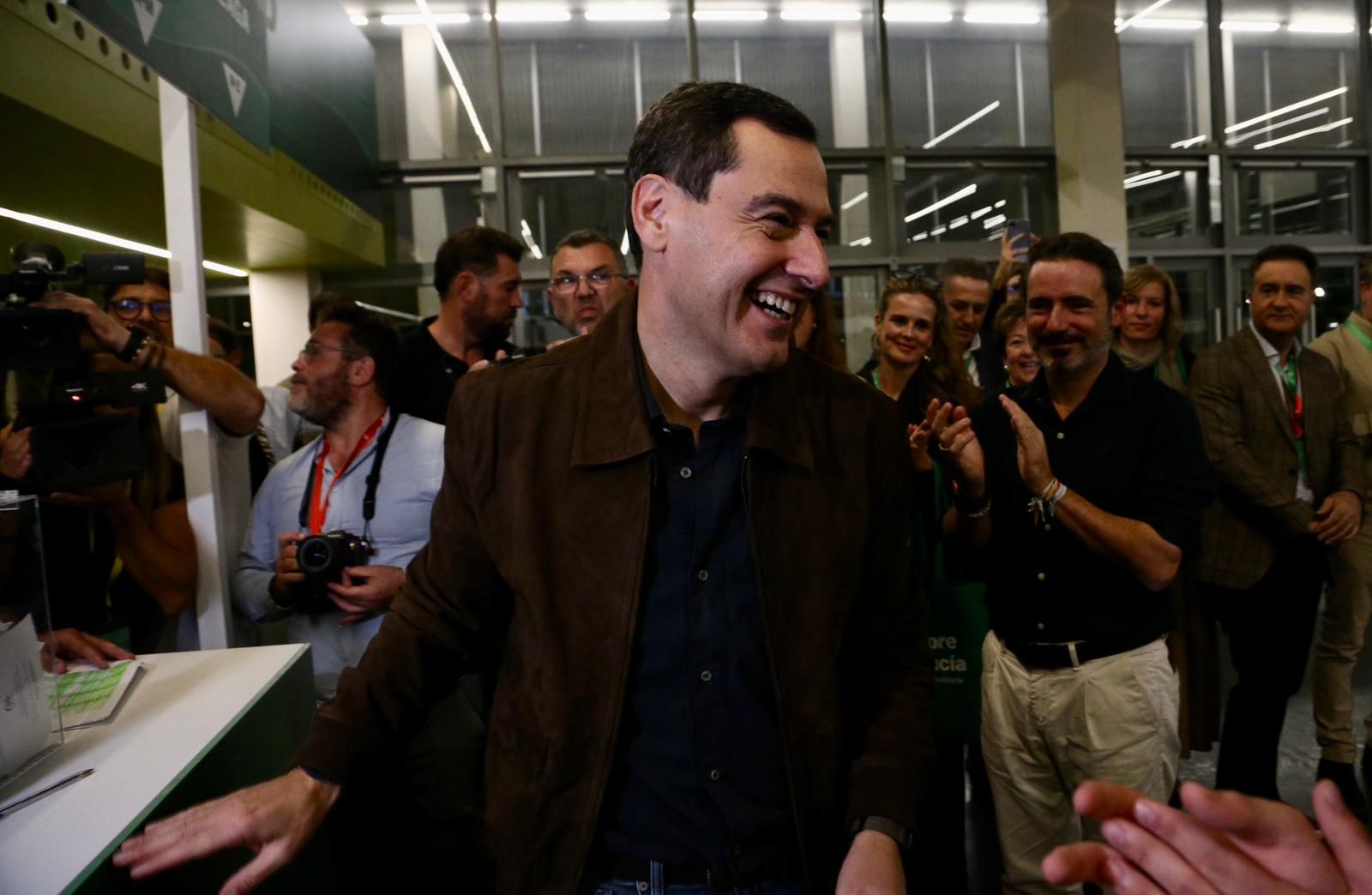 Congreso autonómico del PP de Andalucía: Juanma Moreno, reelegido presidente del PP-A con el 99,95% de los votos