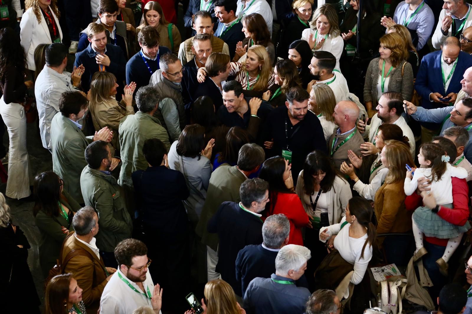 Congreso autonómico del PP de Andalucía: Juanma Moreno, reelegido presidente del PP-A con el 99,95% de los votos