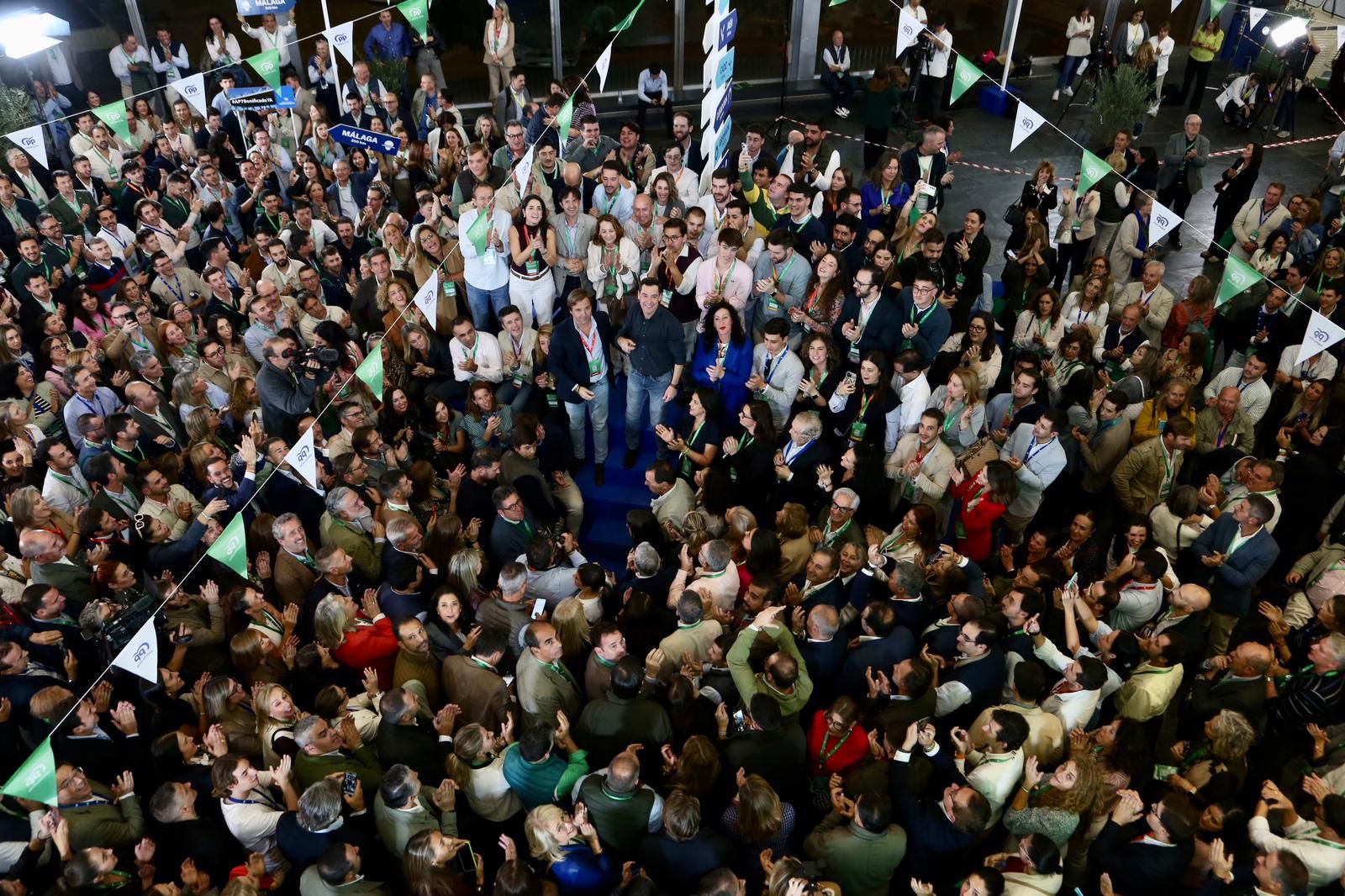 Congreso autonómico del PP de Andalucía: Juanma Moreno, reelegido presidente del PP-A con el 99,95% de los votos