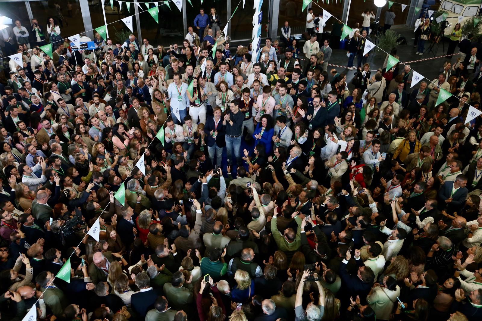 Congreso autonómico del PP de Andalucía: Juanma Moreno, reelegido presidente del PP-A con el 99,95% de los votos