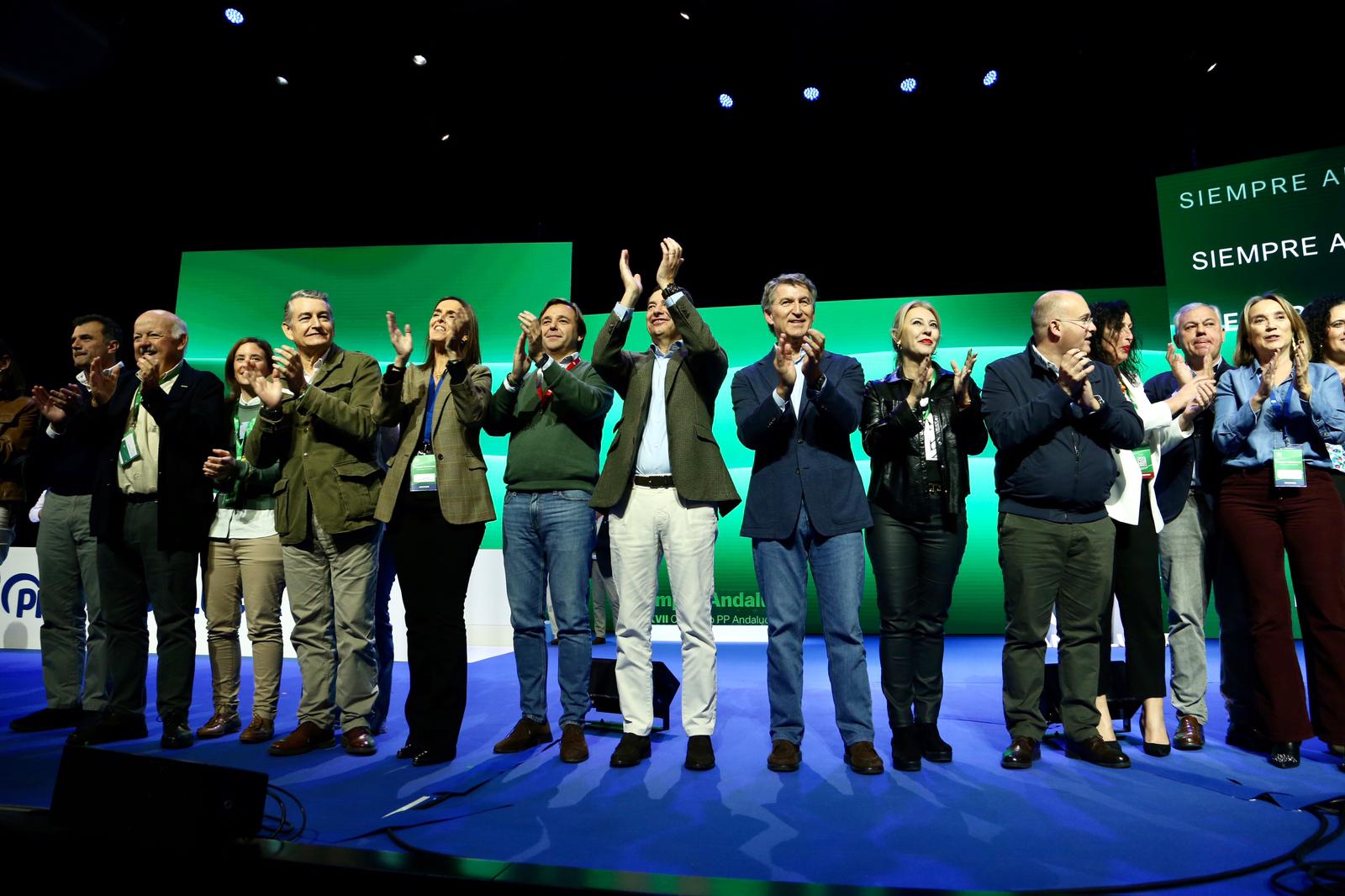 Clausura del XVII congreso del PP andaluz este domingo en Fibes