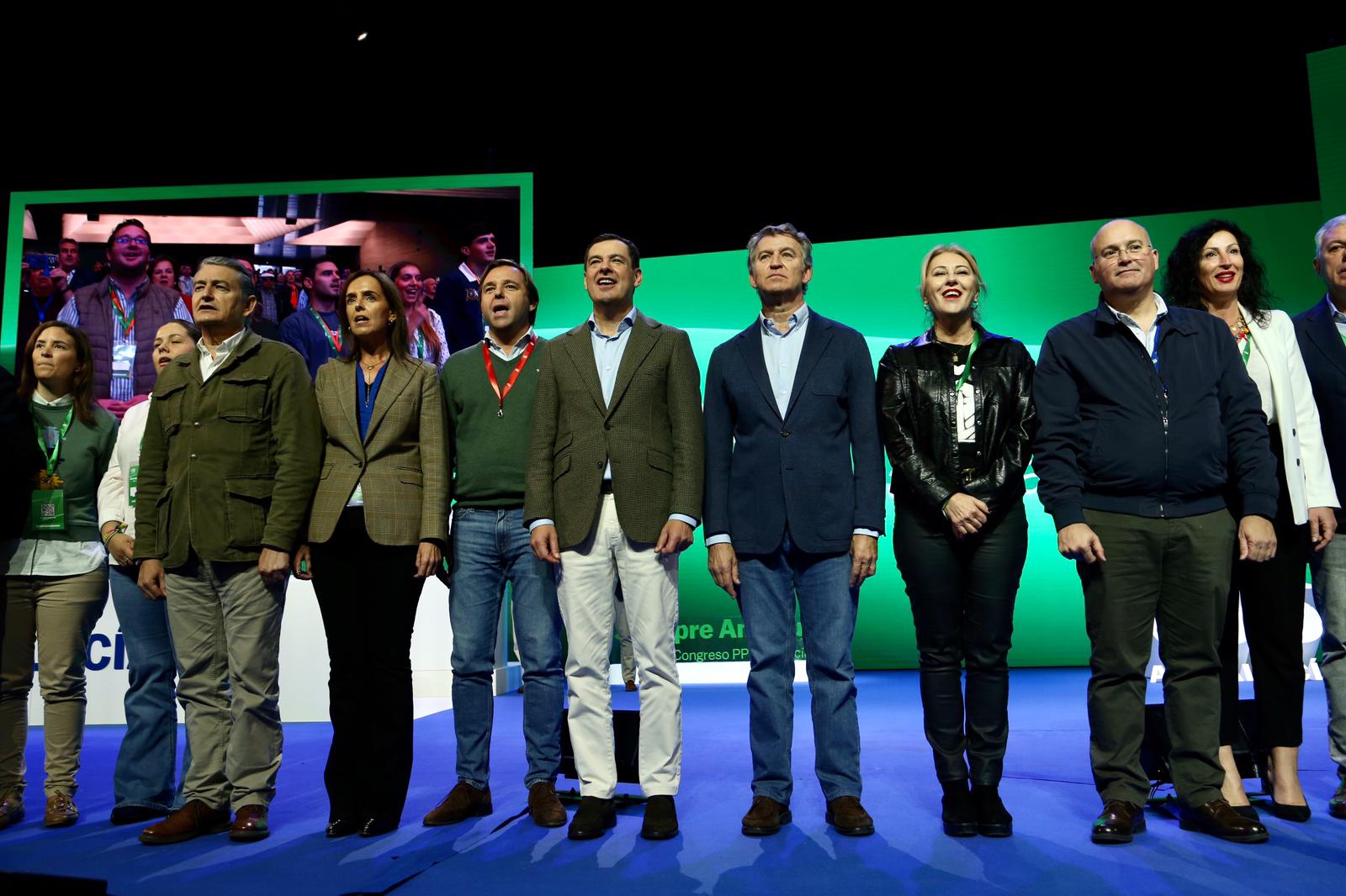 Clausura del XVII congreso del PP andaluz este domingo en Fibes