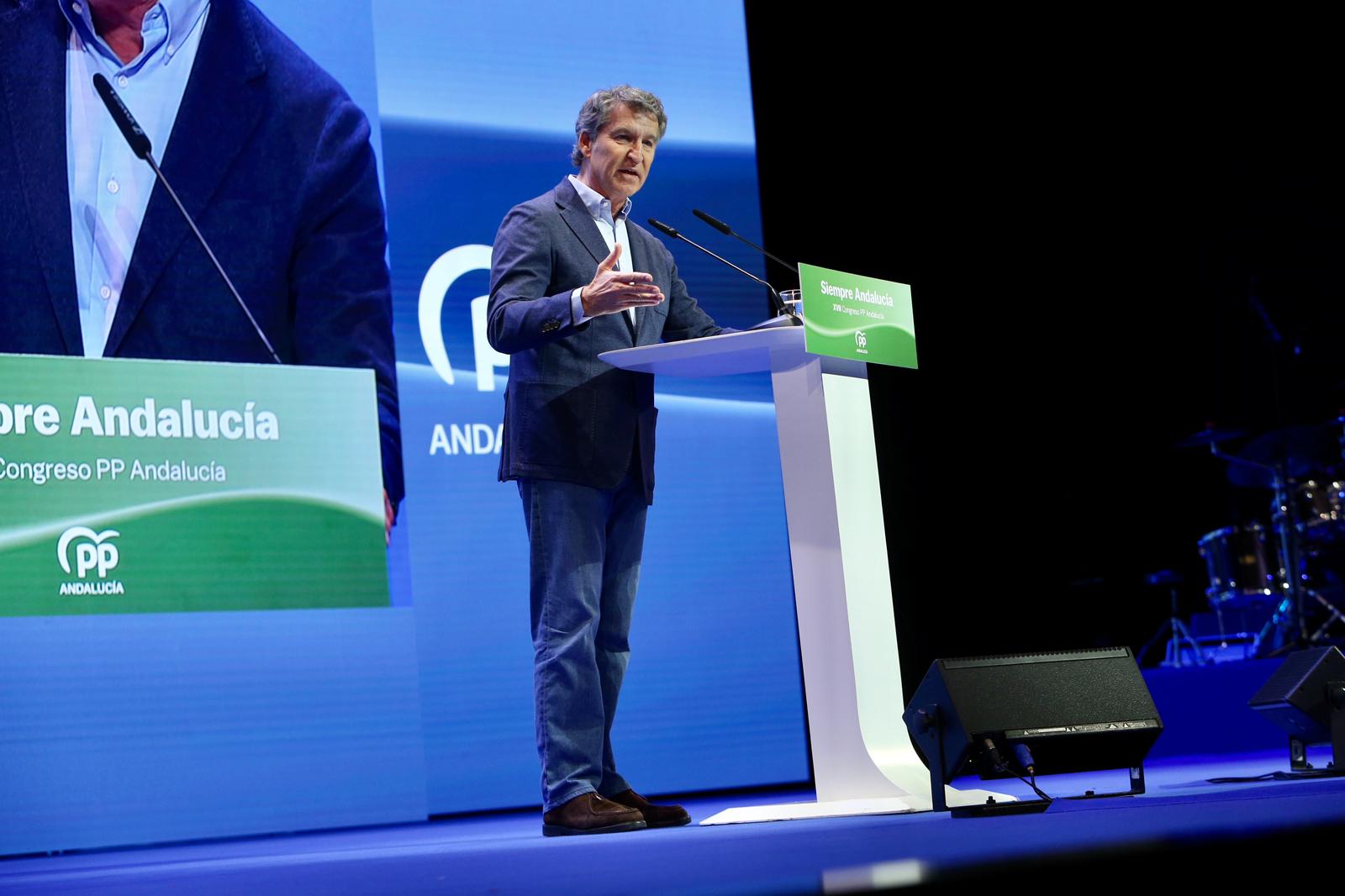 Clausura del XVII congreso del PP andaluz este domingo en Fibes