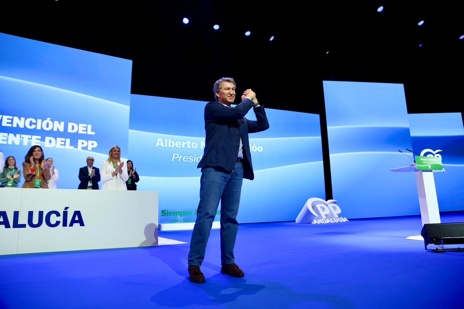 Clausura del XVII congreso del PP andaluz este domingo en Fibes