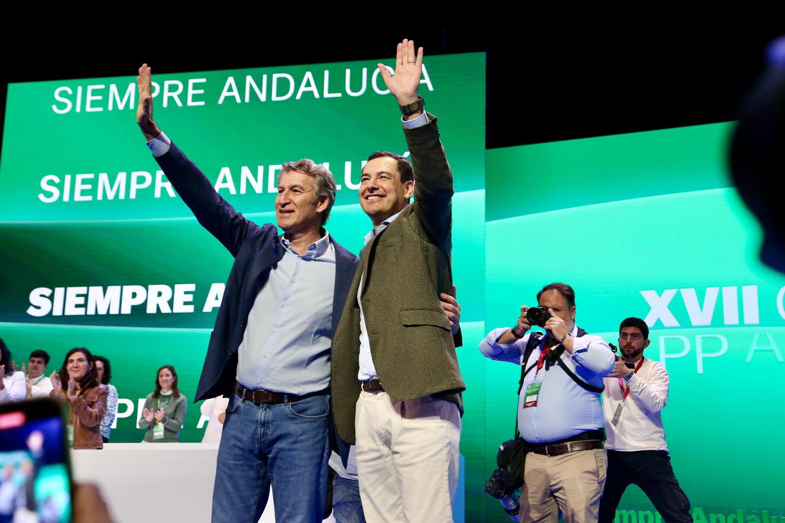 Clausura del XVII congreso del PP andaluz este domingo en Fibes
