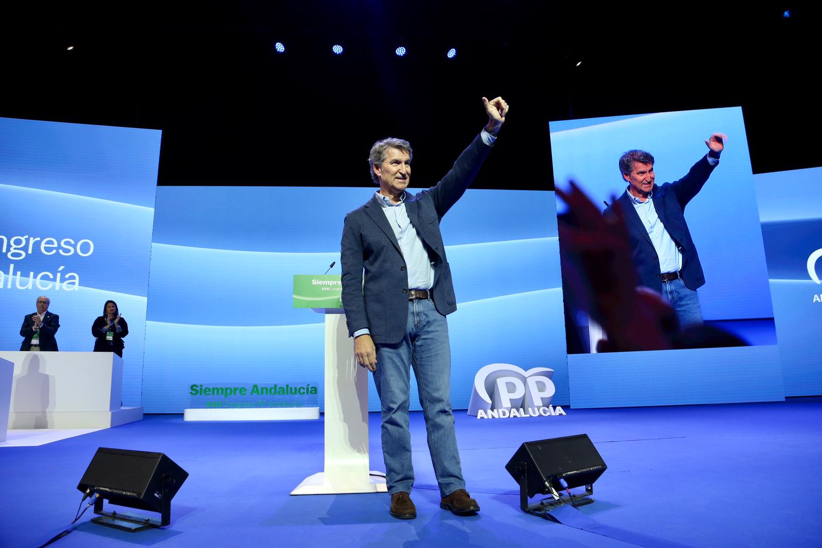 Clausura del XVII congreso del PP andaluz este domingo en Fibes