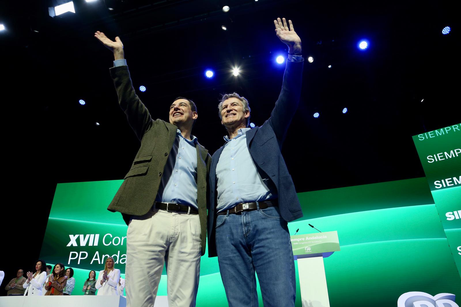 Clausura del XVII congreso del PP andaluz este domingo en Fibes