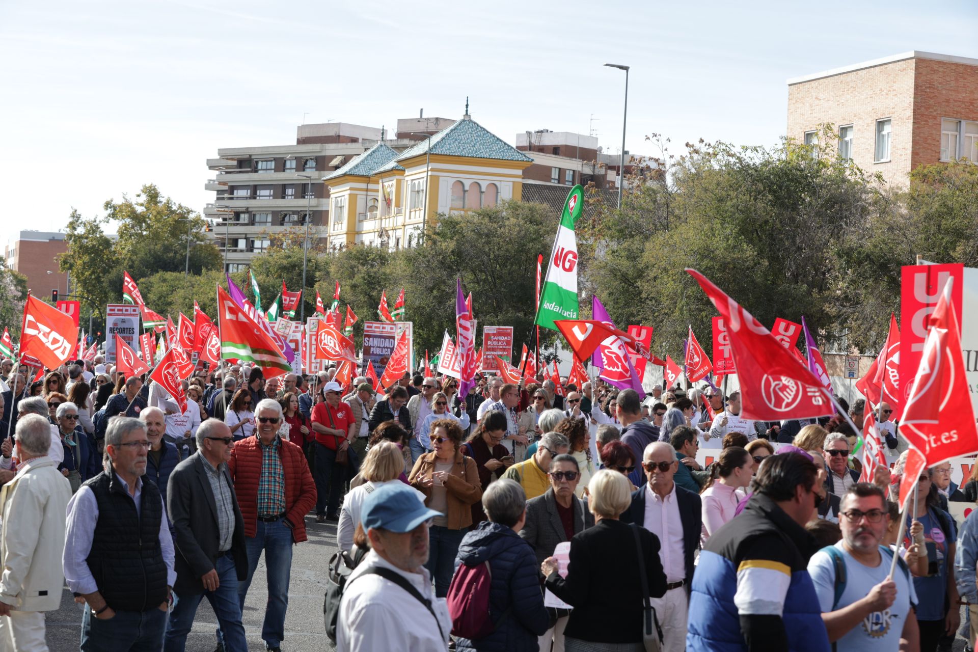 La manifestación por la sanidad pública en Córdoba, en imágenes