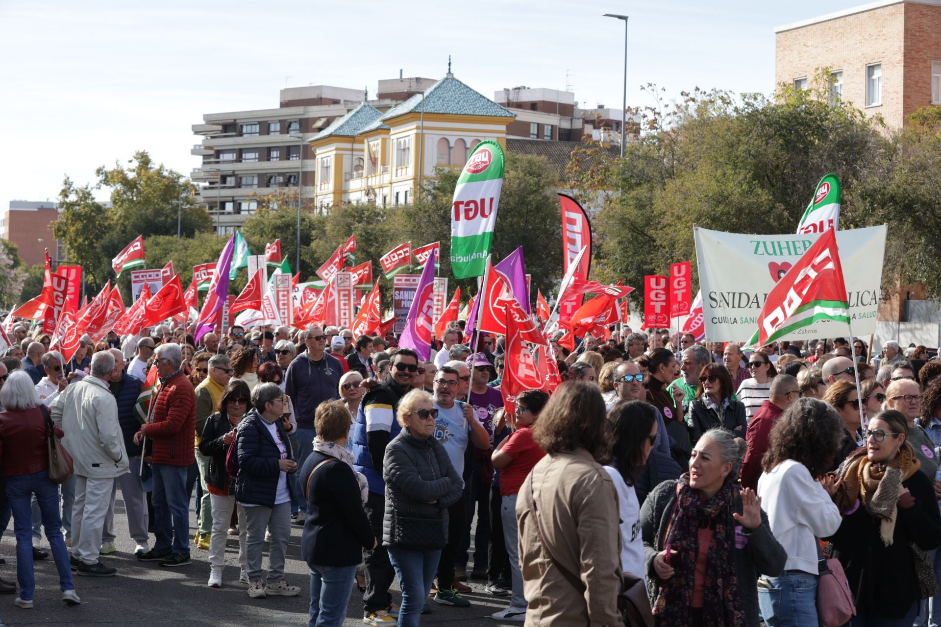 La manifestación por la sanidad pública en Córdoba, en imágenes
