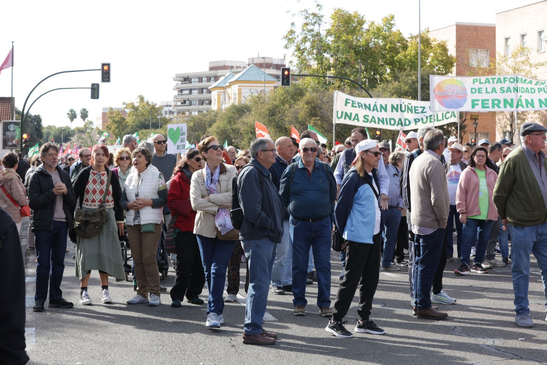 La manifestación por la sanidad pública en Córdoba, en imágenes