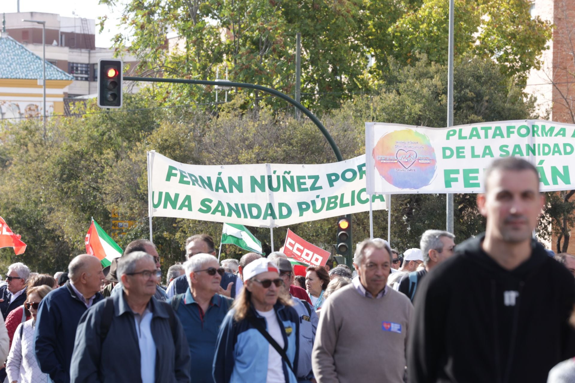 La manifestación por la sanidad pública en Córdoba, en imágenes