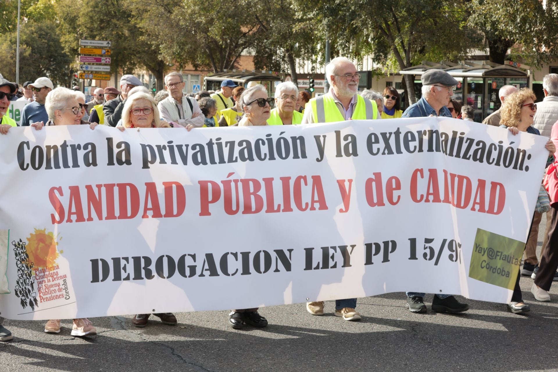 La manifestación por la sanidad pública en Córdoba, en imágenes