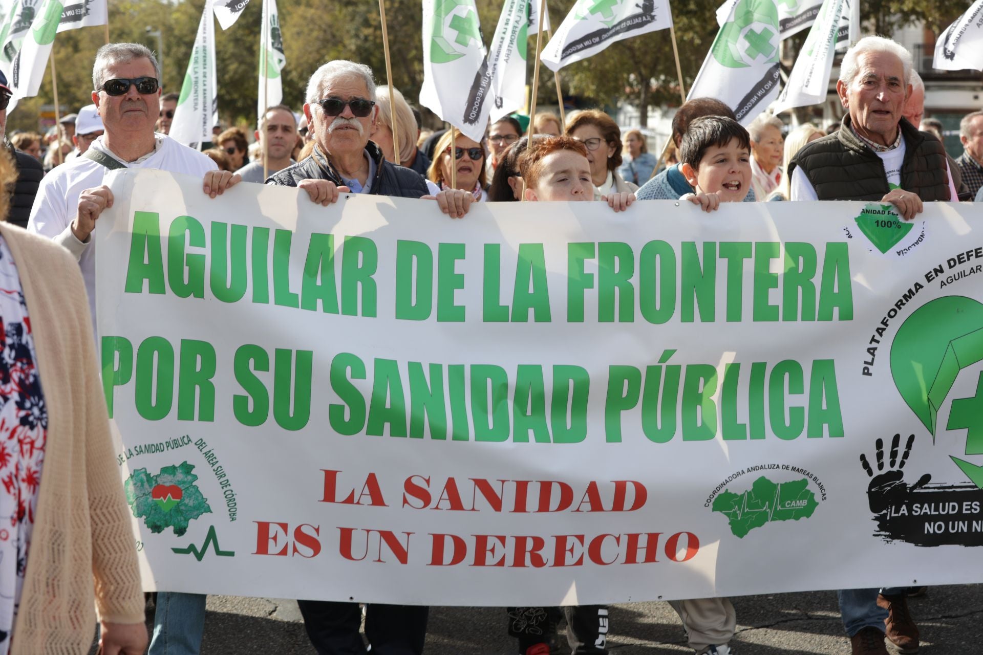La manifestación por la sanidad pública en Córdoba, en imágenes