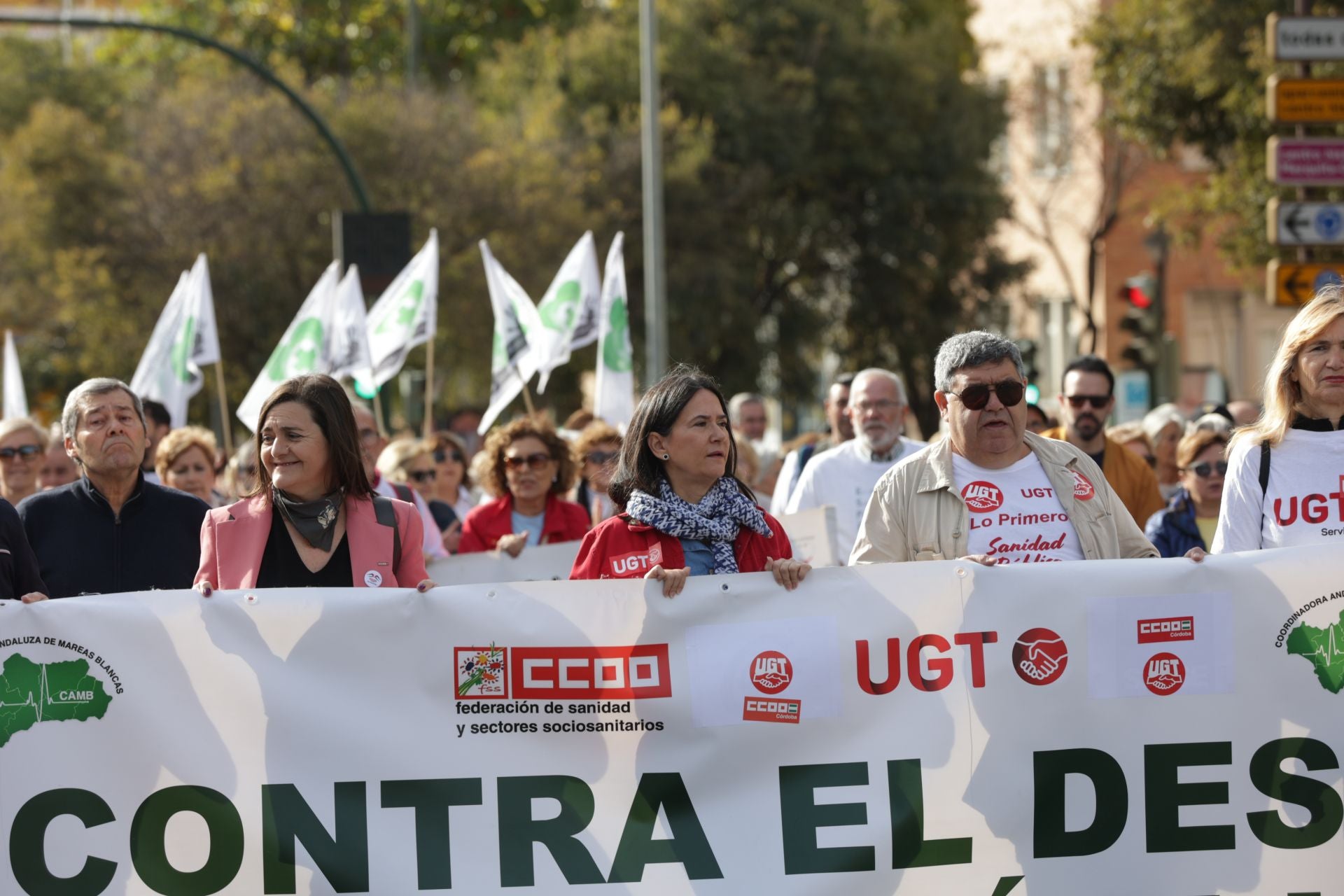 La manifestación por la sanidad pública en Córdoba, en imágenes