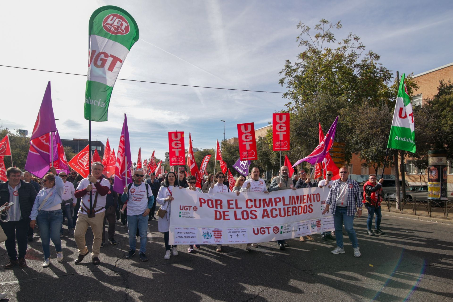 La manifestación por la sanidad pública en Córdoba, en imágenes