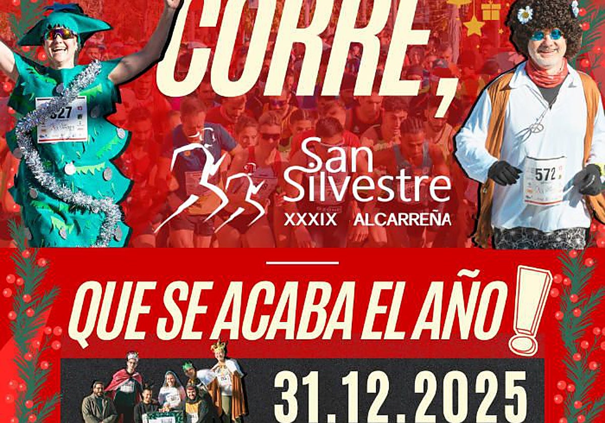 Cartel de la San Silvestre Alcarreña