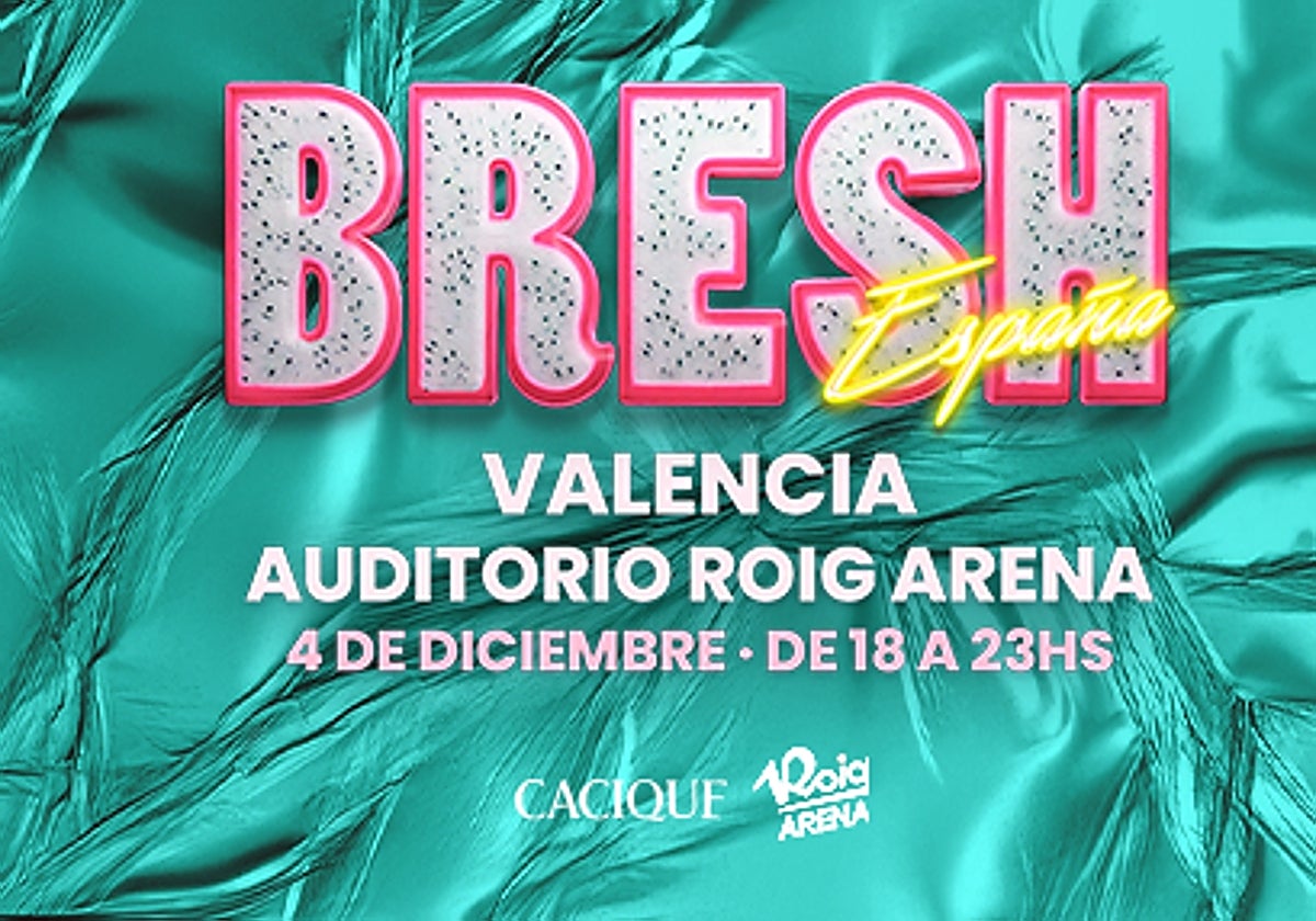 Cartel de la fiesta Bresh en el Roig Arena