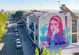 El mejor mural del mundo está en este pueblo de Córdoba y ha sido pintado por un murciano: «Qué maravilla encontrarse esta obra de arte»