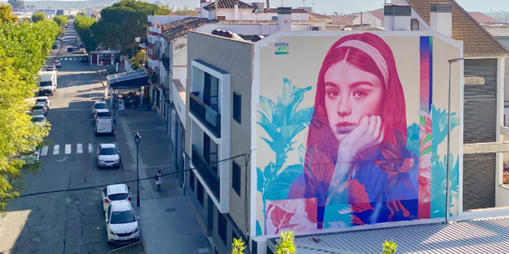 El mejor mural del mundo está en este pueblo de Córdoba y ha sido pintado por un murciano: «Qué maravilla encontrarse esta obra de arte»