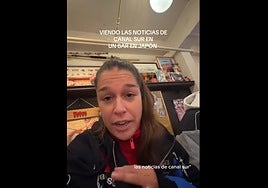 Una andaluza alucina en Osaka: «Estoy viendo Andalucía Directo en un bar de Japón»